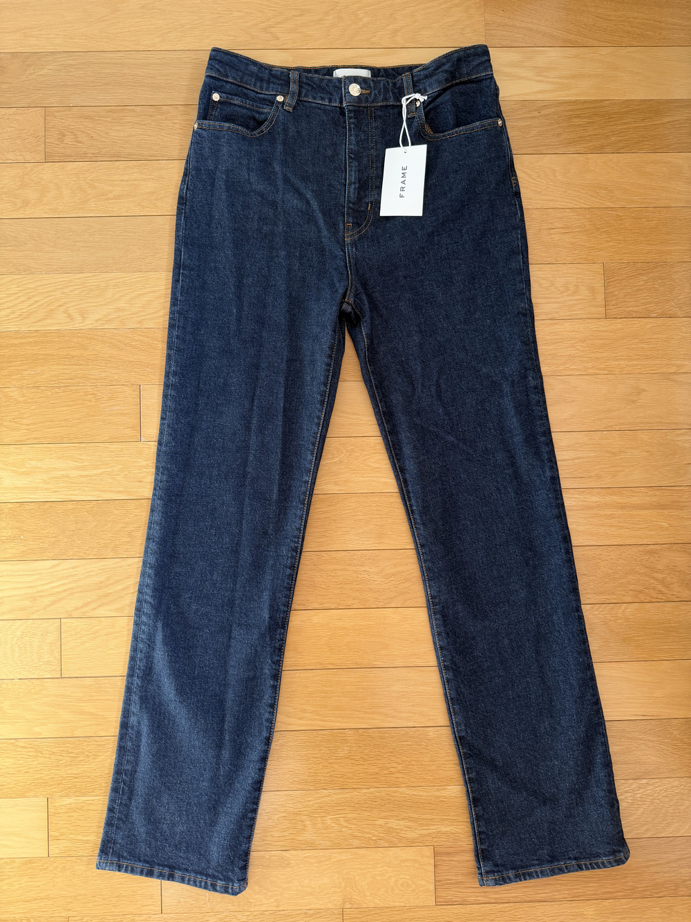 NWT FRAME Denim Jeans The Ruler - High Rise Straight Leg Size 30